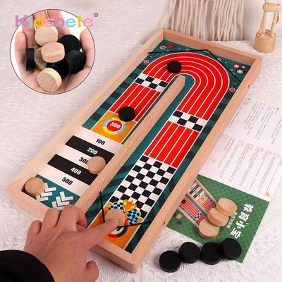 Wooden Board Game Set, Disc Battle Game, Curling Game For Adults, Family Entertainment Interactive Wooden Board Game Set, Disc Battle Game, Curling Game For Adults, Family Entertainment Interactive