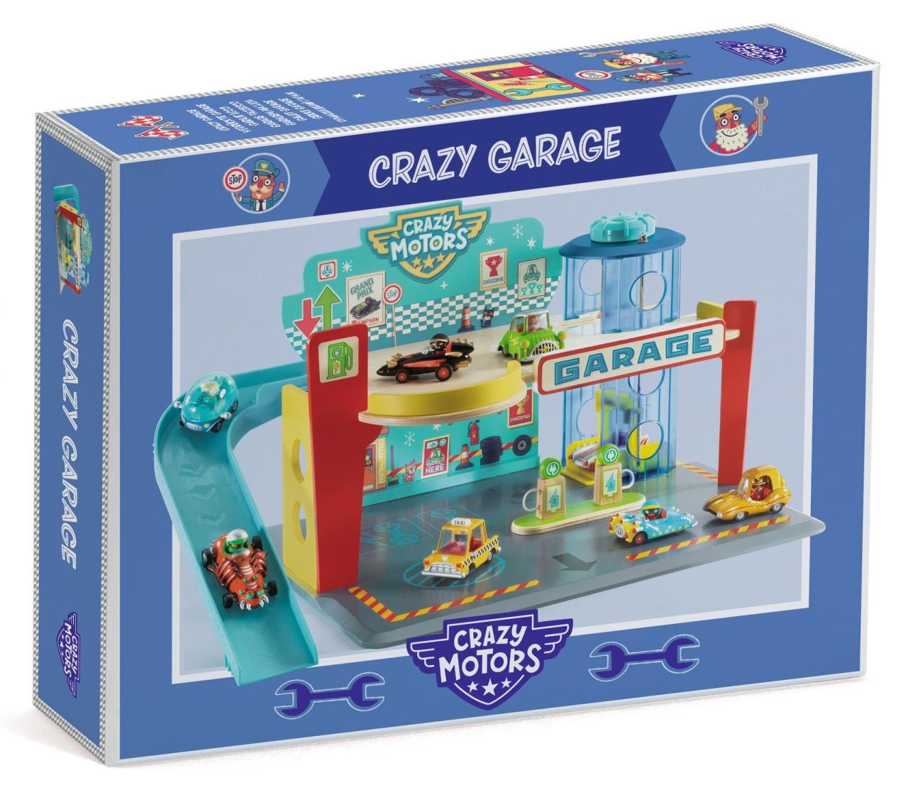 Djeco Crazy Motors Garage voor auto's