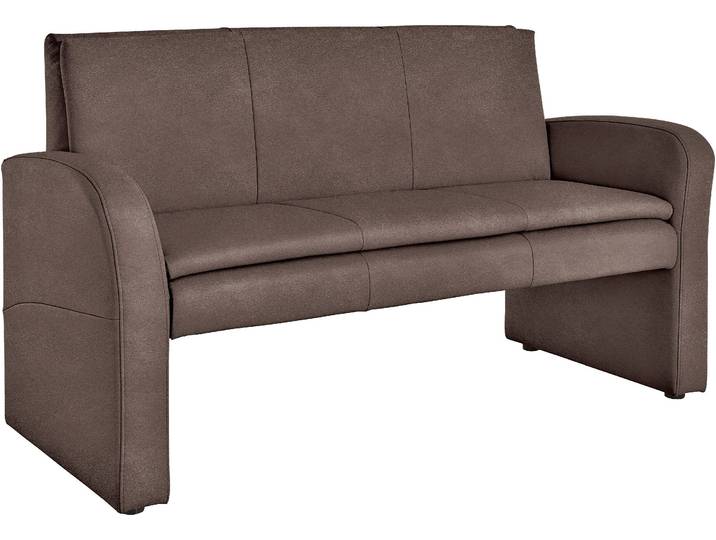 Polsterbank EXXPO - SOFA FASHION Cortado, elegant und zeitlos, bequem , braun, B:162cm H:89cm T:67cm, Luxus-Microfaser (100% Polyester), Sitzbänke, Polsterbank, hohe Bodenfreiheit, schöne Detailverarbeitung, wahlweise Lederbezug