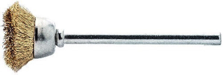 Lessmann Miniatur-Topfbürste Messingdraht 0,10 mm, Bürsten-⌀ 15 mm (430522)