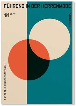 Inspire Essentials Abstract Bauhaus Orange Geometric Wall Art Canvas Prints 20 7.87 11.81 In