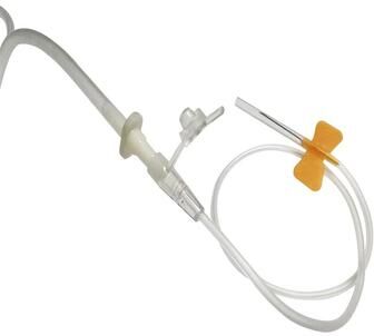 Uplift Treasures Disposable Butterfly Infusion Needle For Pet IV Therapy 20g Yellow 100pcs