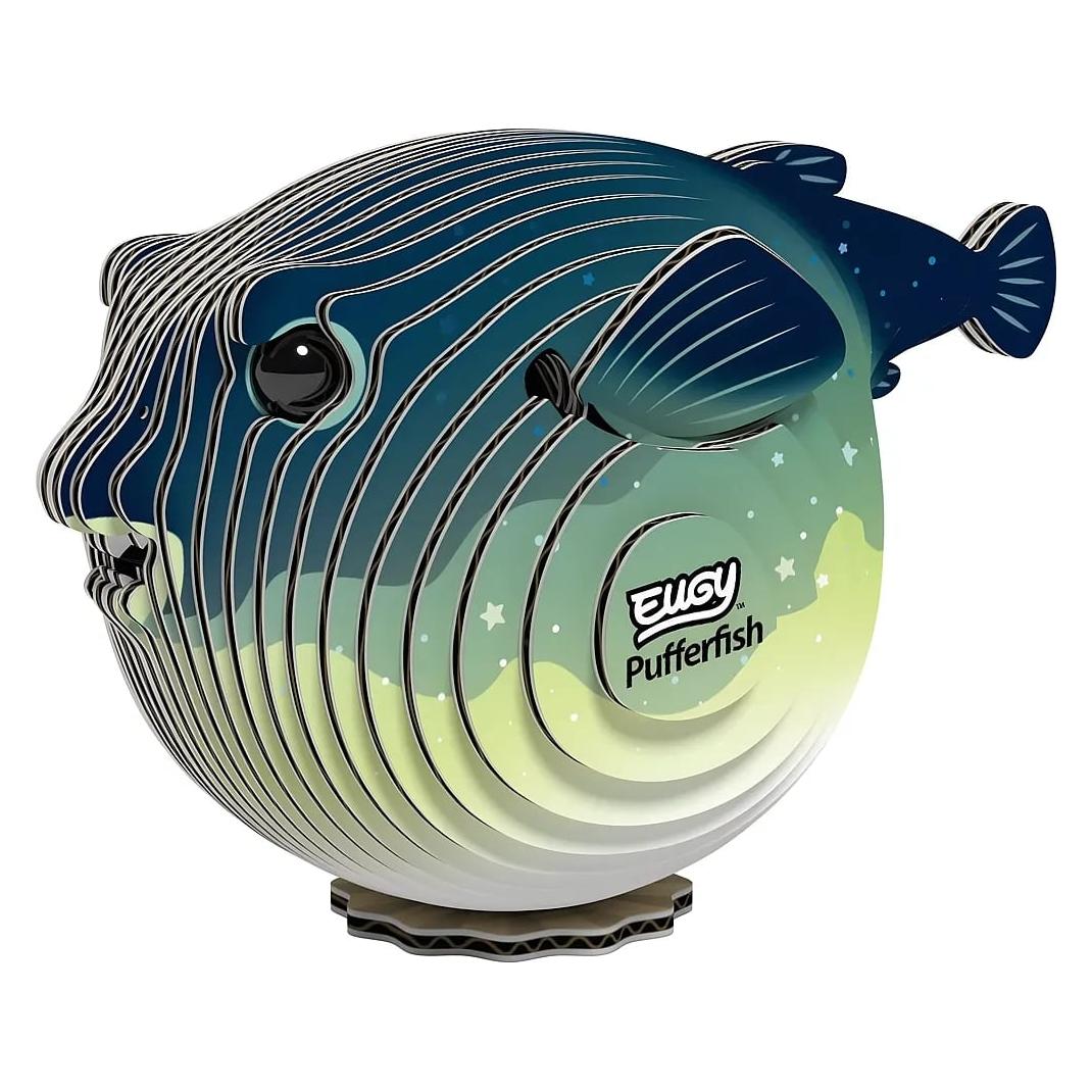 Eugy 3D Cardboard Model Kit - Puffer Fish (Wobbly) (9421036940596-9421036940596)