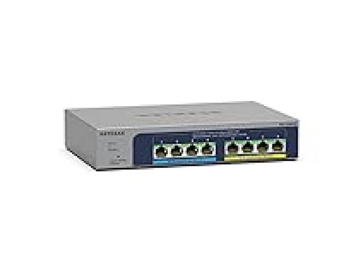 NETGEAR (MS108EUP) Switch Ethernet Plus 8-Port Ultra60 PoE++ Multi-Gigabit (2.5G) Ethernet Plus Non-géré L2/L3 2.5G, Ethernet (100/1000/2500) Connexion Ethernet, PoE, Gris