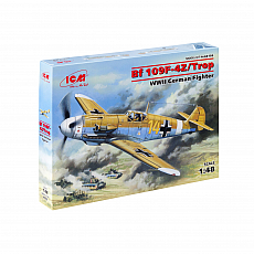 ICM - Messerschmitt Bf 109F-4Z/Trop - WWII German Fighter - 1:48 - 94 Teile 307257