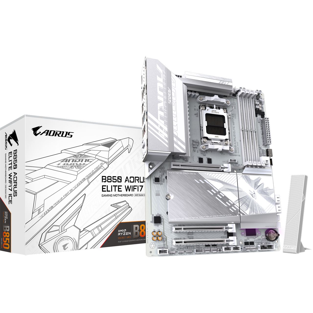 Gigabyte AORUS Elite WIFI7 ICE AMD B850 So.AM5 DDR5 ATX Retail