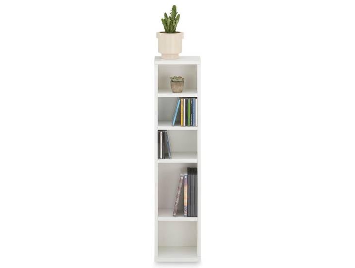 Idimex Cd/Dvd Regal Melodie weiß, Weiß, Mode, 21x88x20 cm, Wohnzimmer, TV Möbel, CD-Regale