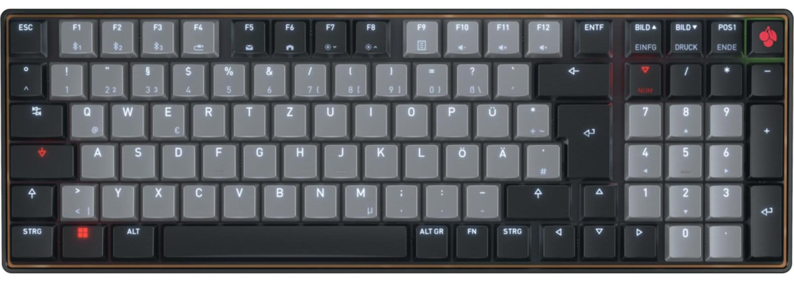 Cherry G8A-25510HOADE-2 Cherry Tas KW 550 MX LP TKL Layout DE Schwarz