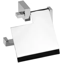Brillantbad MAXIMA WC-Papierrollenhalter mit Deckel Messing Chrom 128x135x50 mm für Bad & WC >> zum Bohren