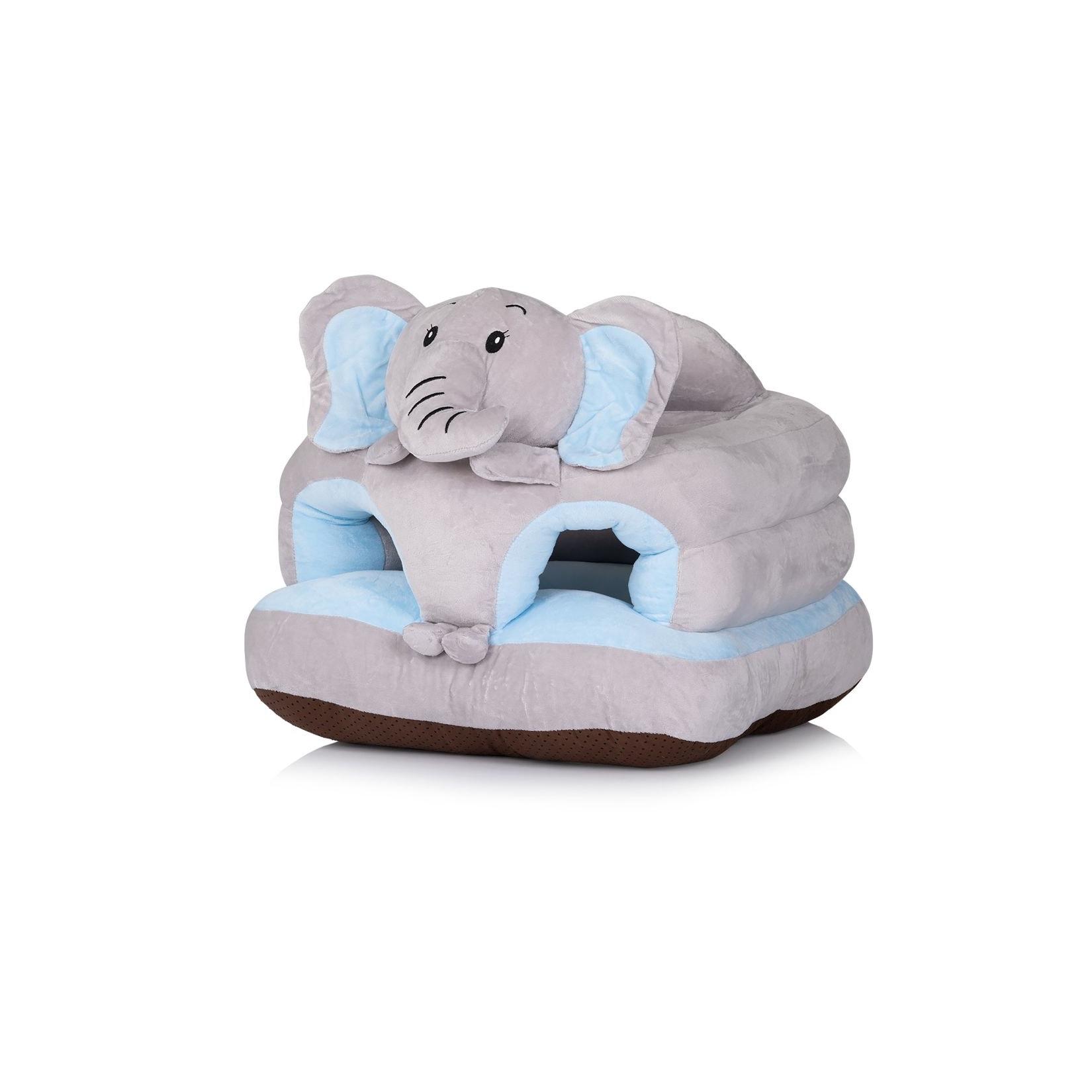 Chipolino Babysessel. Baby-Sofa, Sitzhilfe, 360°-Stütze, Plüsch, ab 6 Monate blau