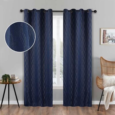 Superior Zuri Washable Room Darkening Curtains - Set of 2 Panels Window Drapes for Privacy, UV Sunlight Reduction