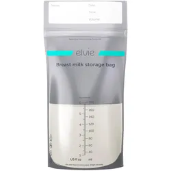 elvie Mutttermilchbeutel 180 ml, 2 x 50 Stück, transparent