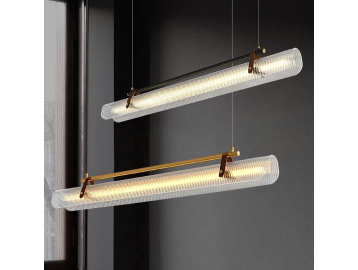 Lampe suspendue en acrylique minimaliste moderne nordique, luminaire pour salle à manger, bureau, salle d'exposition, comptoir de bar