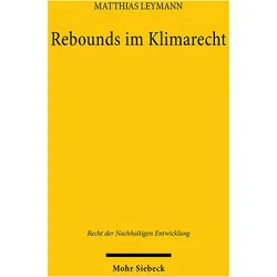 Rebounds im Klimarecht, Fachbücher von Matthias Leymann