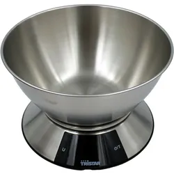 Tristar KW-2453 Küchenwaage bis 5kg mit 2-Liter-Messbecher Edelstahl