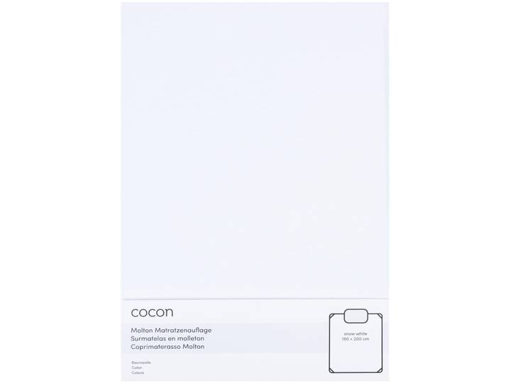 Molton COCON mit Gummiband weiss 180 x 200cm wasserdicht - Material: Polyurethan (PU) - Molton
