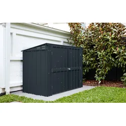 Globel Industries Metall Mülltonnenbox, Mülltonnenverkleidung, Tonnendepot "Easy 53" für 2 Mülltonnen, 240l,anthrazit,