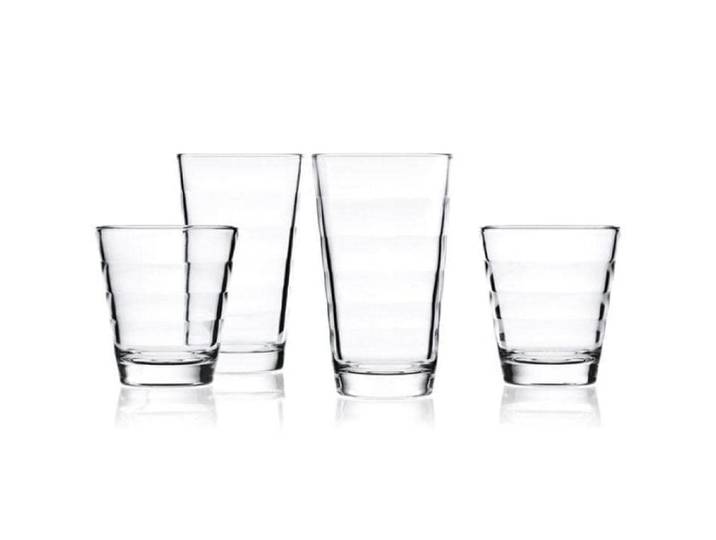 Glas LEONARDO Leonardo Onda 12 Stück , transparent, H:17,5cm, Glas, Trinkgefässe, Glas