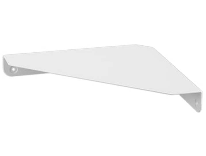 YAMAZAKI 6911 Tower Wall Mounted Corner Shelf, White, Steel, 22 x 22 x 3.3 cm