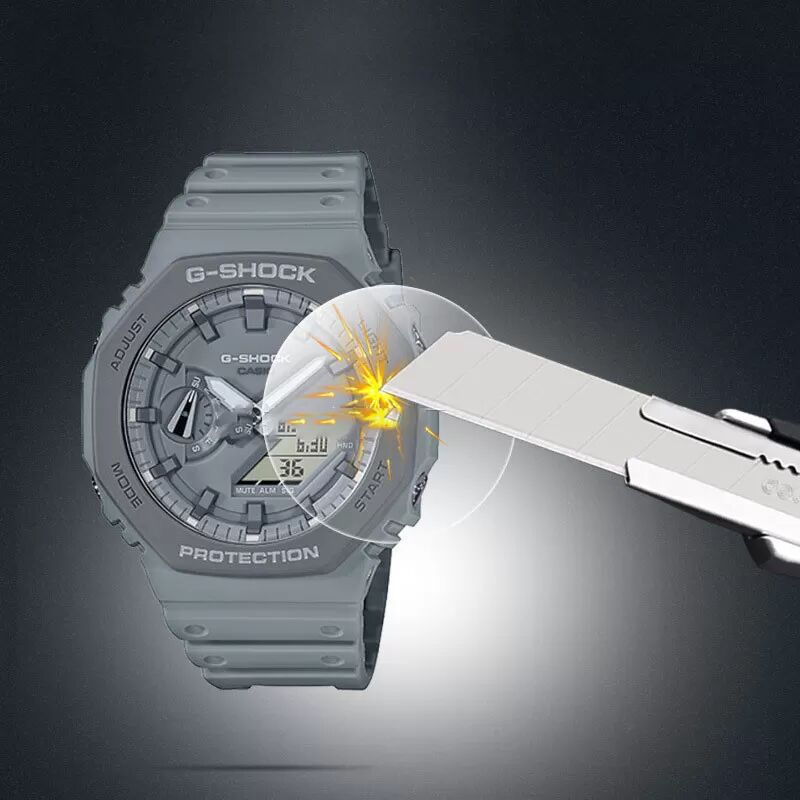 INF Displayschutz aus gehärtetem Glas für Smartwatch, 2er-Pack Casio GA-2110