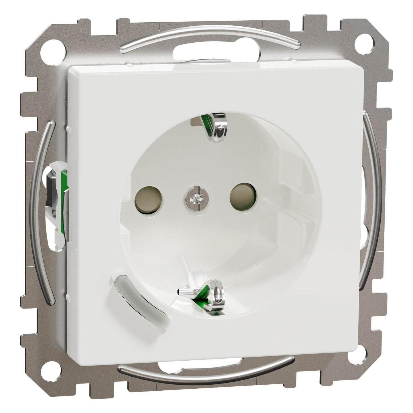 Merten Steckdose SCHUKO 16A System M Aktivweiss glaenzend (MEG2380-0325)