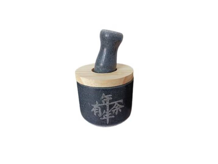 Küchenmörser und Stößel Cooking Tools Supplies Set aus Steinmörser und Stößel als Gewürzmühle