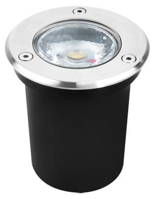 GAWRA Ideus 03247 LED-inbouwspot voor vloer en tuin, mat chroom, 6 Watt, 4200 Kelvin, IP67