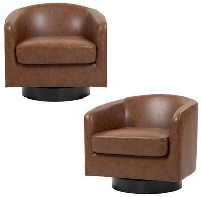 Modern 360° Swivel Barrel Accent Chairs by DREAMSIDEA