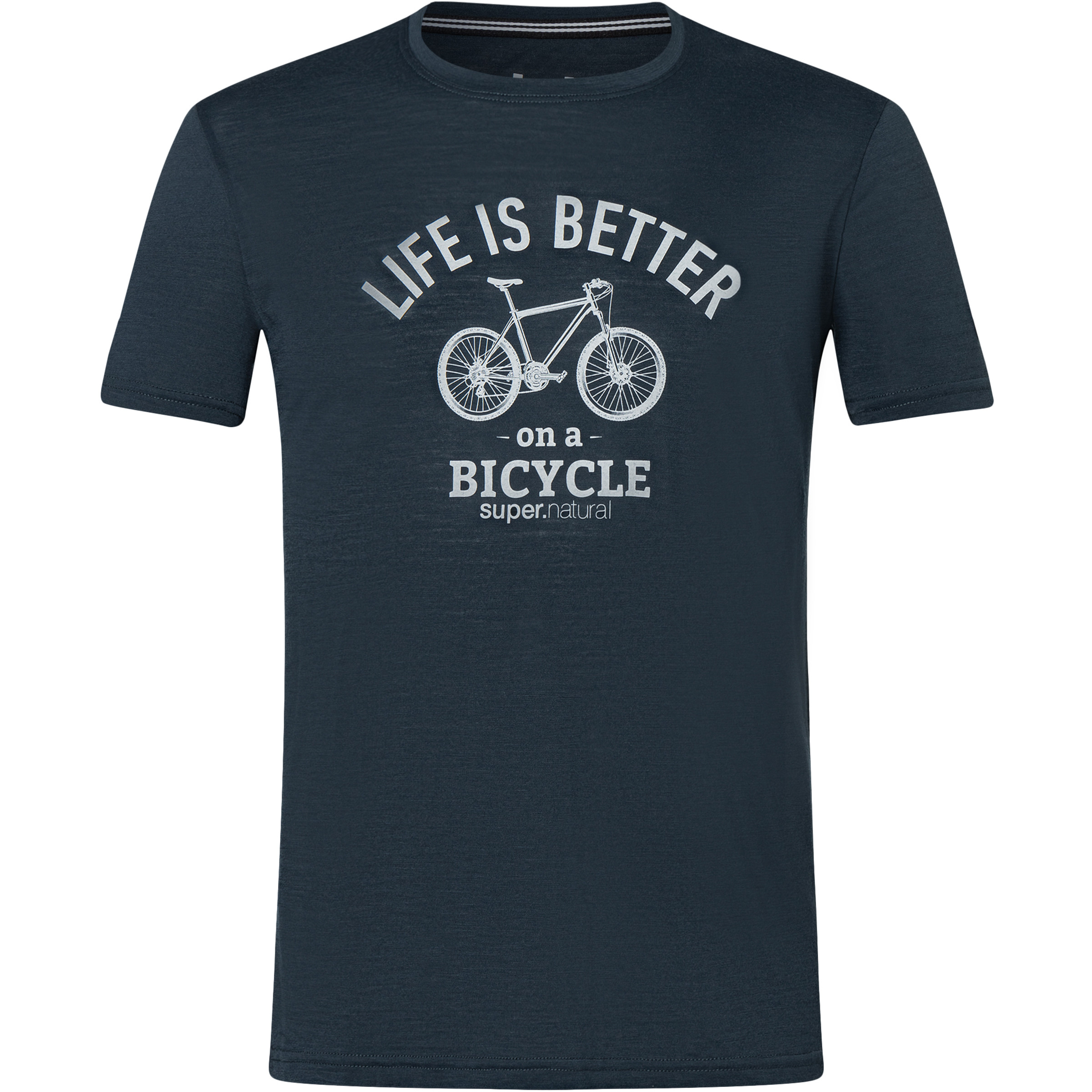 Super.Natural Better Bike Herren T-Shirts blau Größe XXL Trekking Hautfreundlich Merinowolle