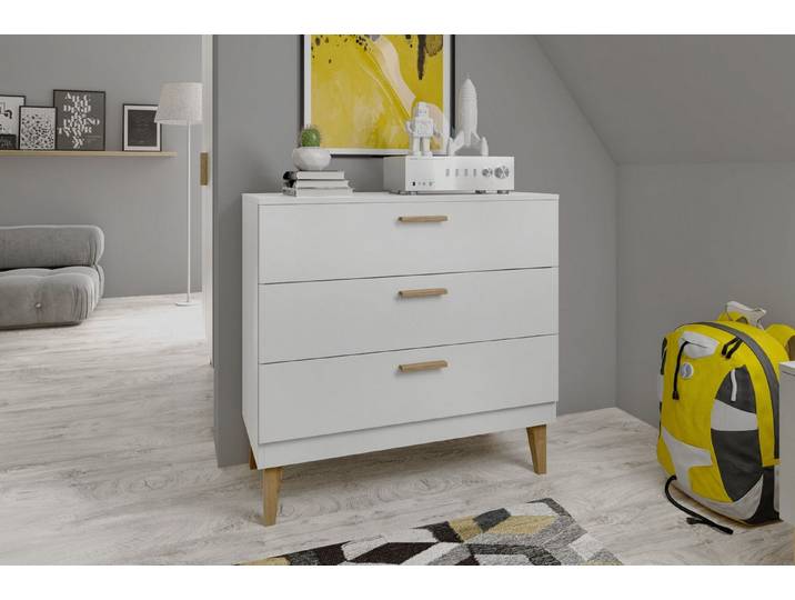 Raumhirsch Furniture Kinderregal Stabile Kommode KUBI mit viel Stauraum - Modernes Design