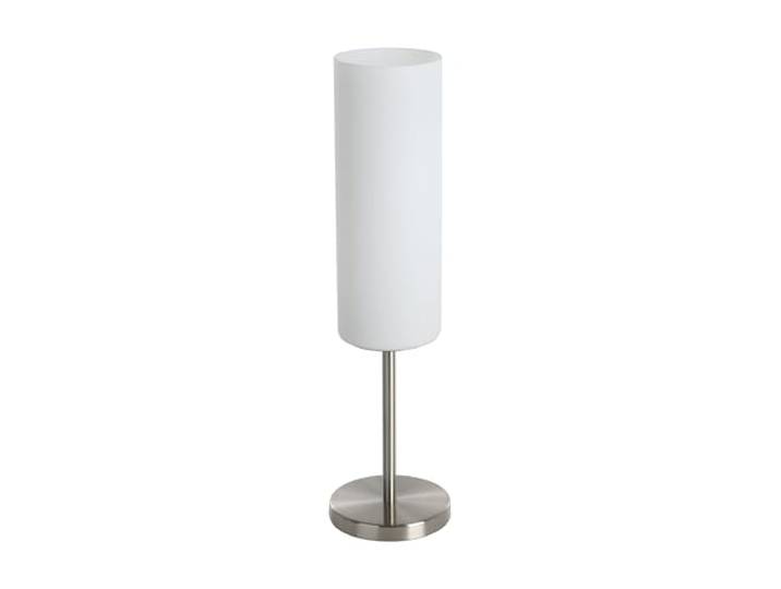 EGLO Tafellamp Troy 3, 1-Pits Tafellamp, Nachtkastje Lamp van Staal