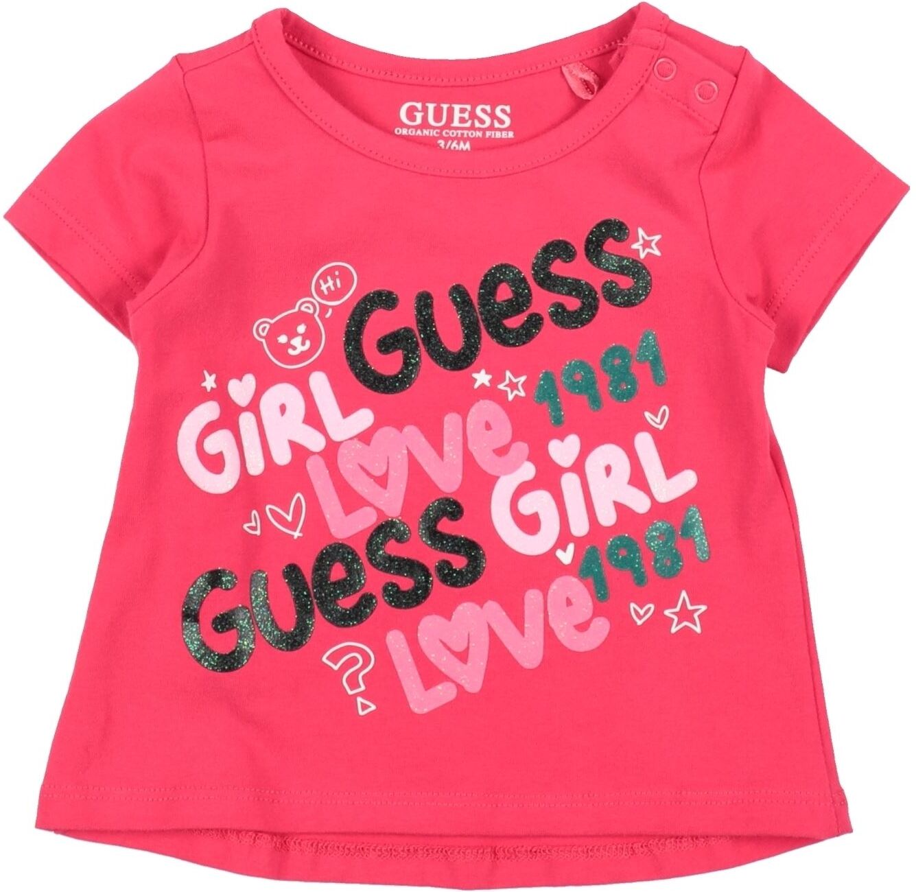 Guess Camiseta Chica Fucsia 12,18,3,6 Chica