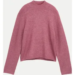Pullover mit Stehkragen Rosa XS