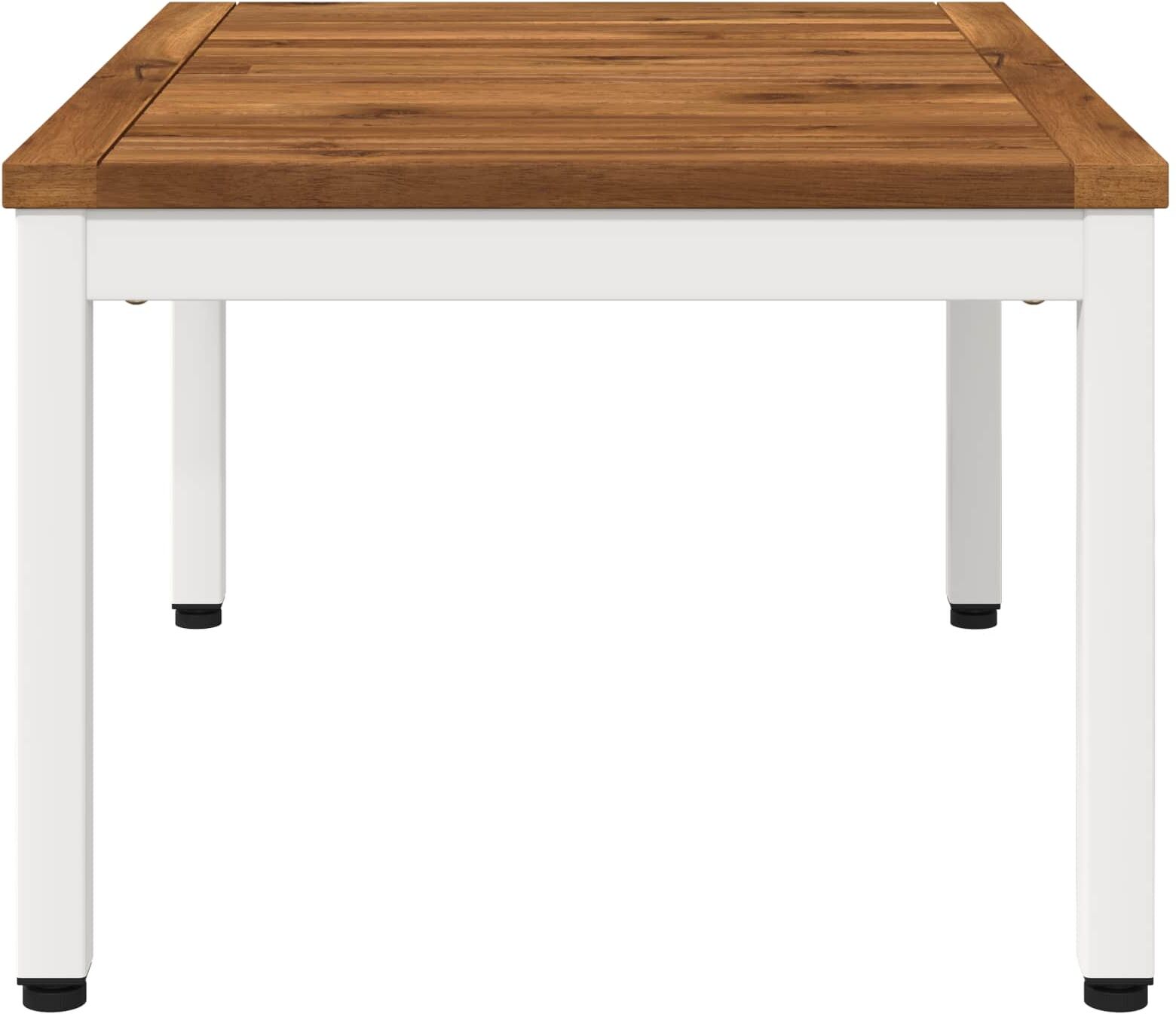 vidaXL Table basse Naturel et Blanc 49 x 68,5 x 36 cm