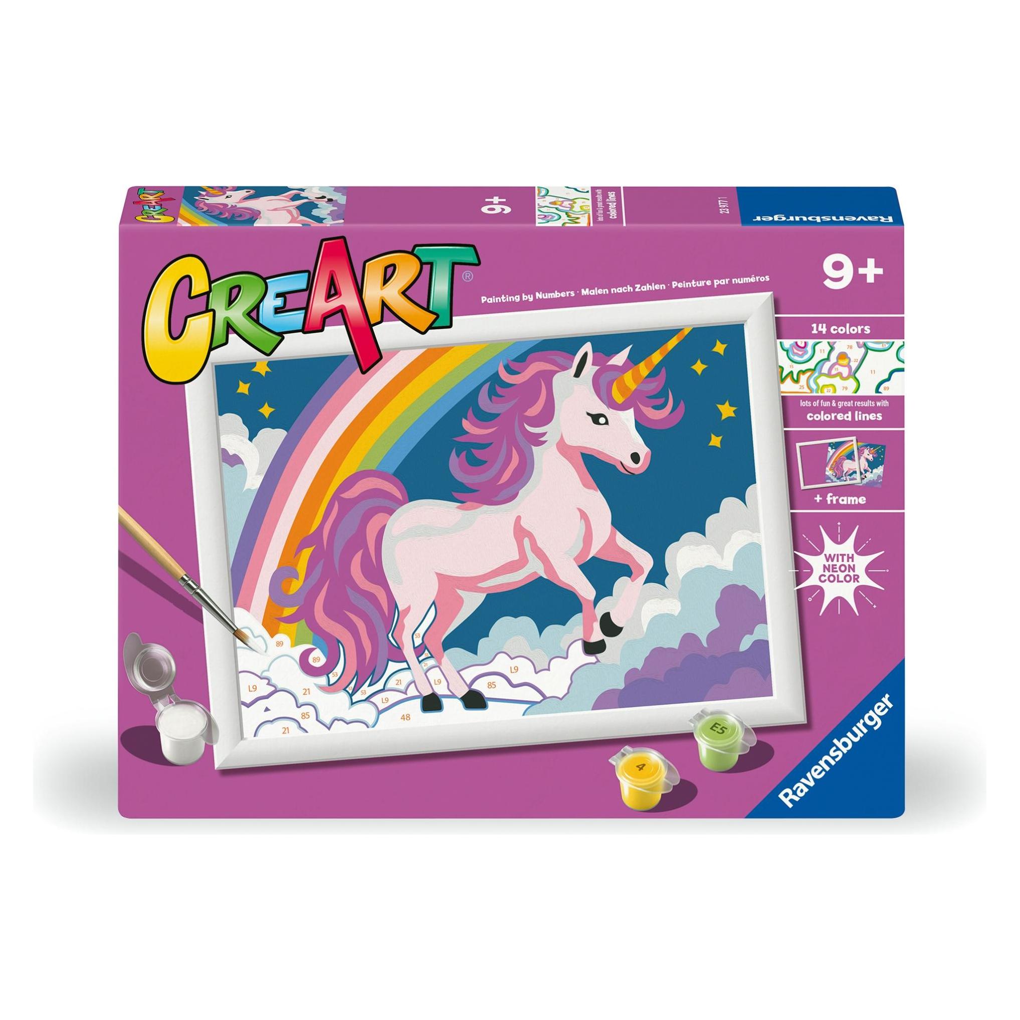 Ravensburger CreArt - Malen nach Zahlen - Pink Unicorn (23977)