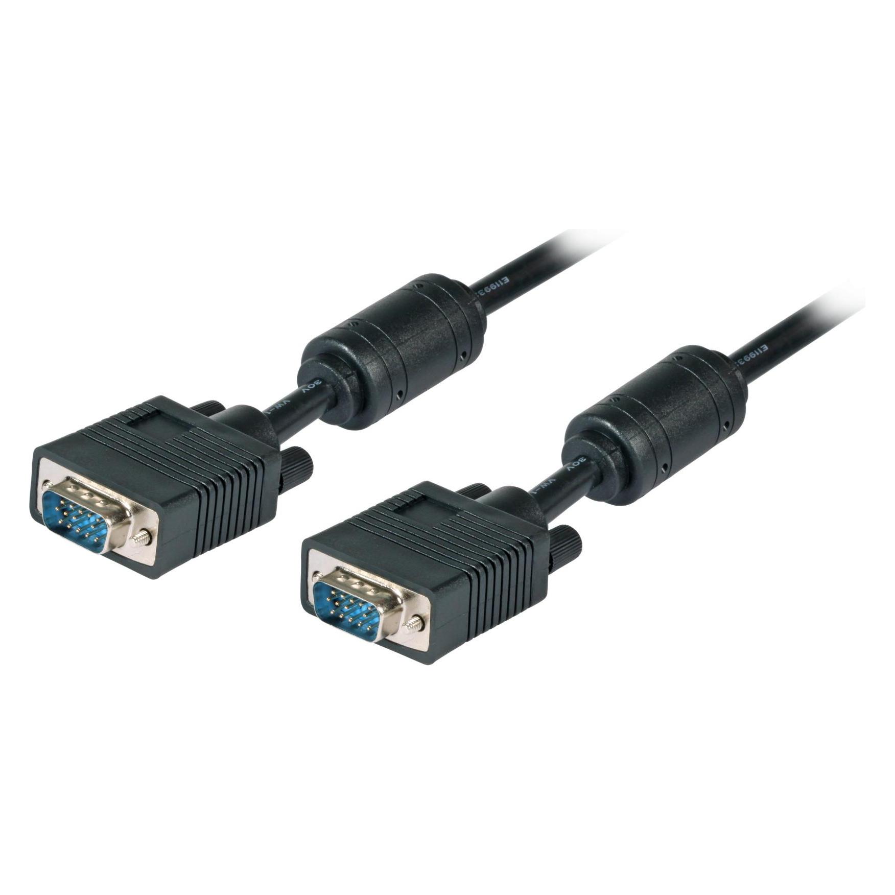 EFB Elektronik SVGA/HDTV Anschlusskabel 2xHDSUB15, St/St,schwarz,1.8m (K5326SW.1,8V2) (1.80 m) (K5326SW.1)
