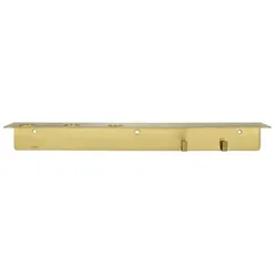 Meraki Bad Regal mit Flaschenhalterung und Hakenleiste, Mattes Messing-Finish