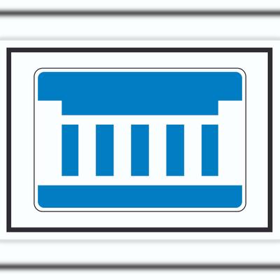 HB-Druck Wehr oder Staustufe Symbol A3 (297x420mm)
