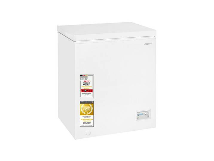 exquisit Gefriertruhe GT5150-E-041E, 70,5 cm breit, 142 l, 142 l Nutzinhalt, 4 Sterne Fach 142,0 l, 7,0 kg, Energieklasse E