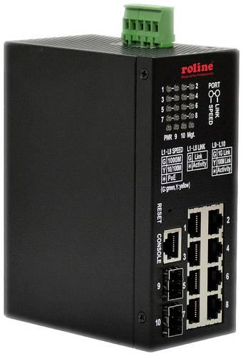 Roline 21.13.1137 21.13.1137 Netzwerk Switch 10 / 100 / 1000 MBit/s PoE-Funktion