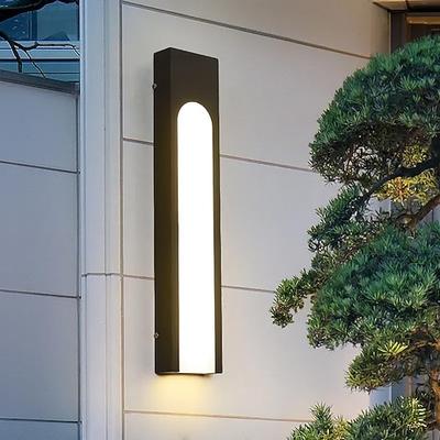 Außenwandleuchte, Streifendesign, wasserdicht, Edelstahl, Acryl, 1 Stück, LED-Hängewandleuchte, geeignet für Gemeinden, Villen, Innenhöfe, Hotels, Gartenwandleuchte