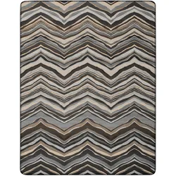 Biederlack Wohn- und Kuscheldecke 'Wild Lines' 150 x 200 cm Grau