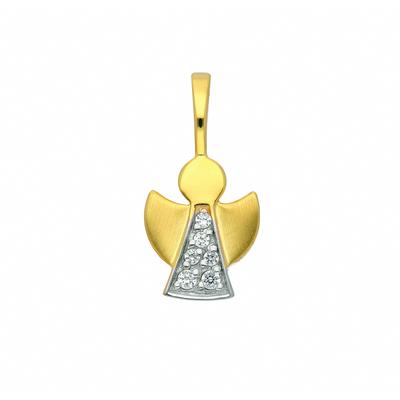 Kettenanhänger ADELIA´S "585 Gold Anhänger Engel", gold, Schmuckanhänger, Damen, Gold, Kettenanhänger, mit Zirkonia Goldschmuck für Damen