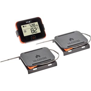 TFA Fleischthermometer 14.1514.10, BBQ-Thermometer-Sender VIEW, LC-Display, 1,5m kabelgebundene Sonde, App-fähig, Bluetooth