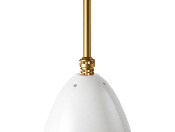Gräshoppa Suspension Glossy Alabaster White/Brass - GUBI - Salon / séjour - Métal