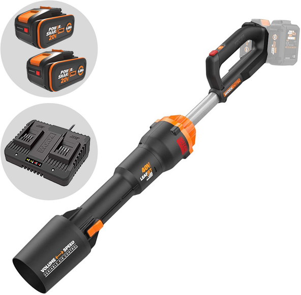 WORX NITRO WG585E - Akku-Laubbläser - 2x20V/4Ah