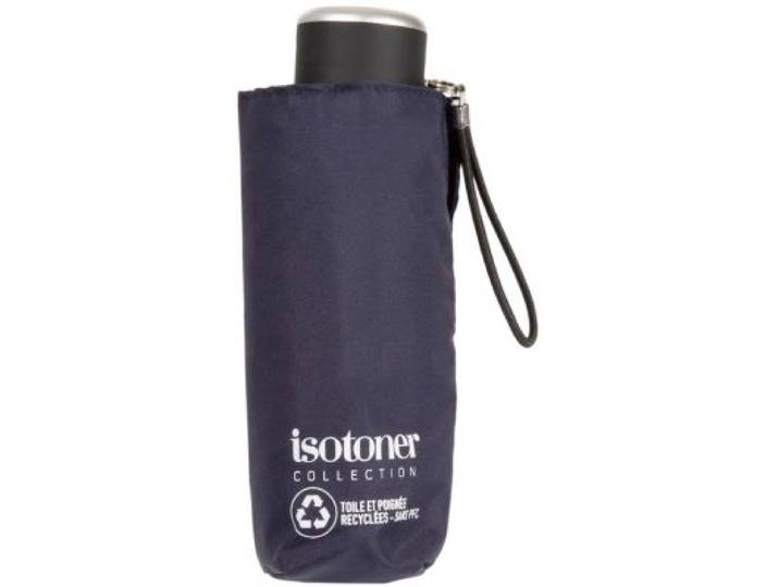 Isotoner - Parapluie 5 Sections Acier Ultra Slim Marine
