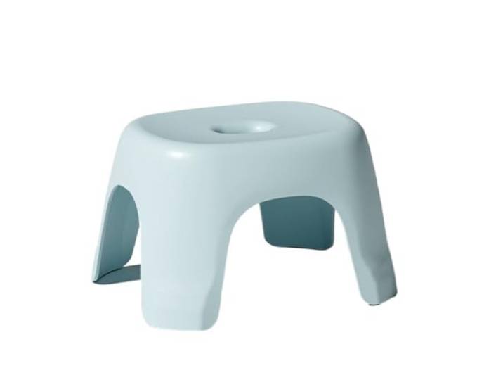 XXAD553TY Kunststoffhocker, geeignet for Couchtisch, Badezimmer, Sofa, niedriger Hocker Kleiderschrank(Blue)