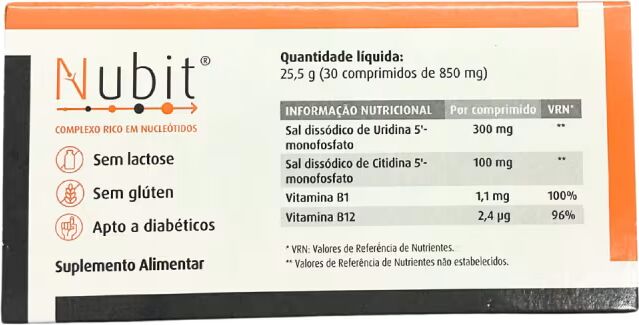 Nubit 30 comprimidos