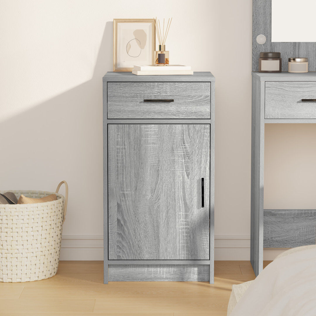 17 Stories 40cm Sideboard Grey Sonoma 75cm H X 40cm W X 41cm D